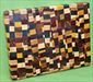 Board #931 Chaotic / Eclectic Hardwood End Grain Cutting Board 15+ x 12 x 1 1/2 - $89.99